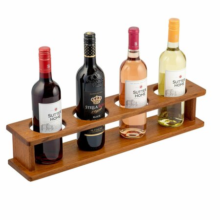 WHITECAP TEAK Four Bottle Wine Holder 62555